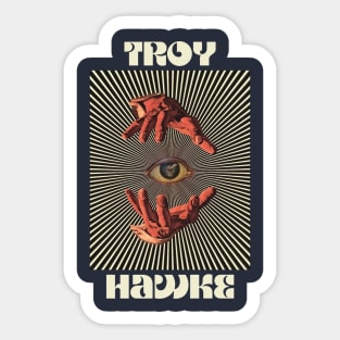 Hand Eyes Troy Hawke Sticker